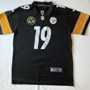 Nike Black Official NFL Steelers Jersey #19